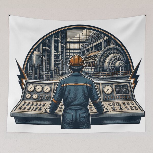 Item preview, Power Plant Engineer – Power Behind the Grid designed and sold by KarimXart.