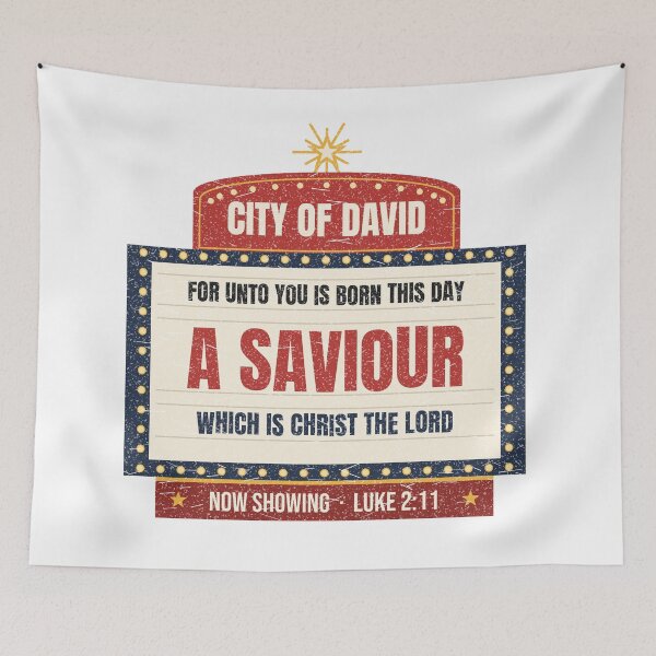 Item preview, A Saviour Is Born Luke 2:11 Vintage Marquee Christmas Christian designed and sold by ebocraft.