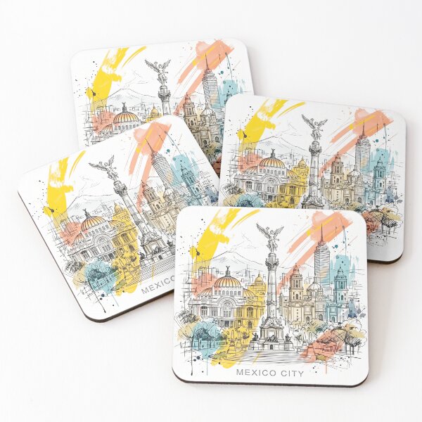 Item preview, Mexico City Architecture in Watercolor designed and sold by EdwinkOne.