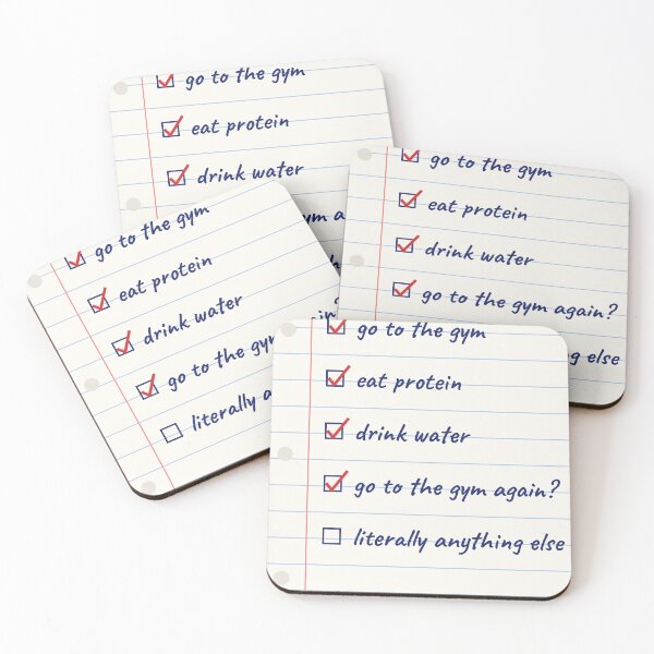 Item preview, Gym To Do List Funny Notebook designed and sold by LoudWallz.