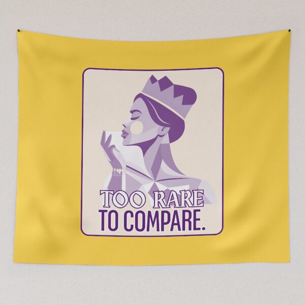 Item preview, Too Rare to Compare | Queen Energy Quote Art designed and sold by Magic Love Art Print.
