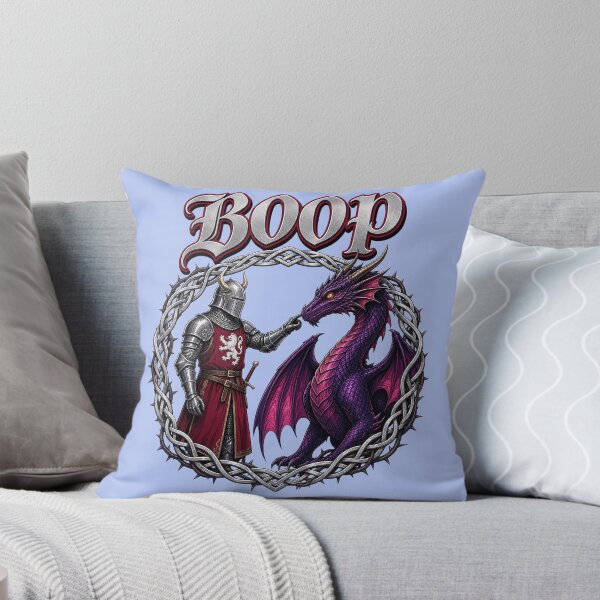 Item preview, Knight Booping Dragon Fantasy Funny designed and sold by marlingordon.