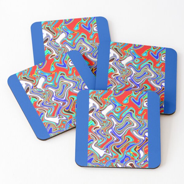 Item preview, Electric Liquid Waves Abstract Pattern designed and sold by Dew Drop Designs.