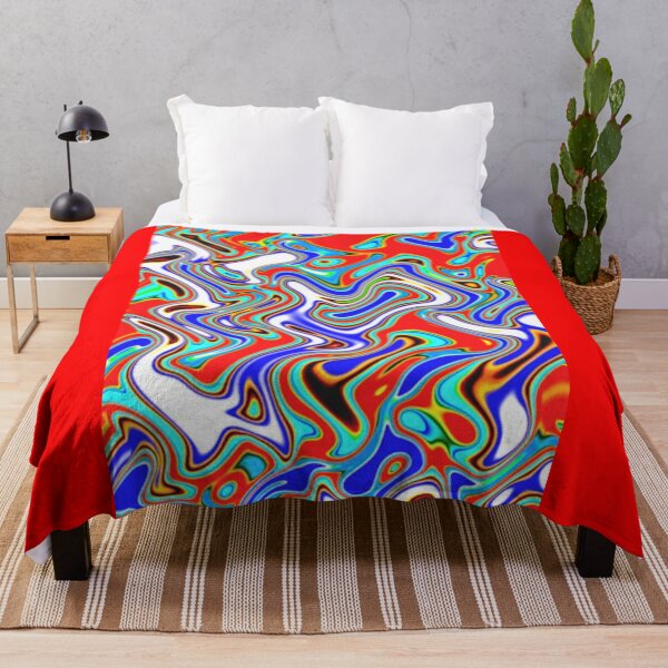 Item preview, Electric Liquid Waves Abstract Pattern designed and sold by Dew Drop Designs.
