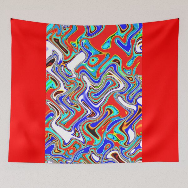 Item preview, Electric Liquid Waves Abstract Pattern designed and sold by Dew Drop Designs.