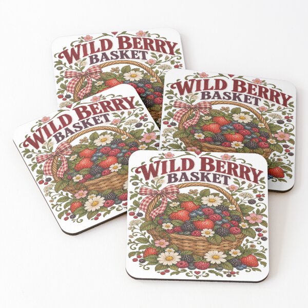Item preview, Wild Berry Basket Vintage Cottagecore Fruit and Floral Art designed and sold by EssentialsWear.
