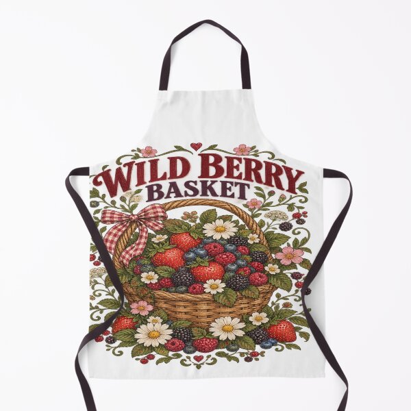 Item preview, Wild Berry Basket Vintage Cottagecore Fruit and Floral Art designed and sold by EssentialsWear.