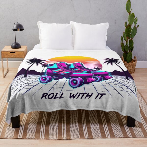 Item preview, Roll With It | Retro 80s Roller Skates Synthwave designed and sold by scarben.