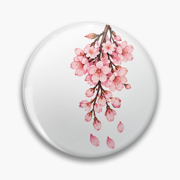 Item preview, Watercolor Cherry Blossom Branch Illustration designed and sold by Rehnair.