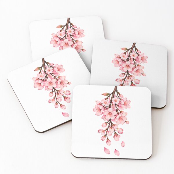Item preview, Watercolor Cherry Blossom Branch Illustration designed and sold by Rehnair.