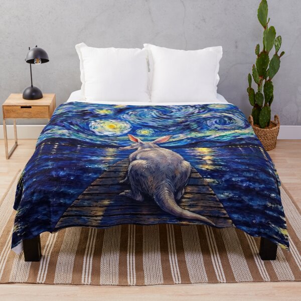 Item preview, Funny Aardvark Starry Night Painting Bridge Star Boys Girls Kids designed and sold by FurryHavenPH.