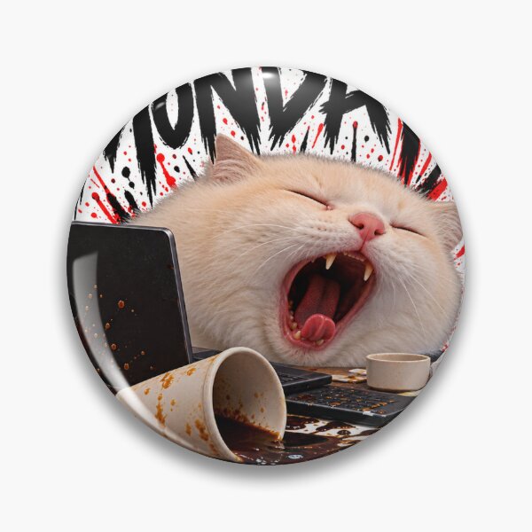 Item preview, Monday Coffee Chaos Cat designed and sold by DeutscheIronMan.