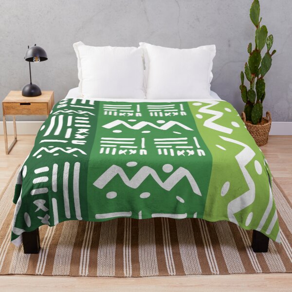 Item preview, Green mud cloth designed and sold by Wolagno.
