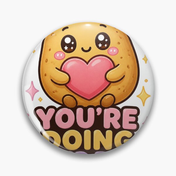 Item preview, Emotional Support Potato Youre Doing Your Best Sticker designed and sold by KunalCreative.