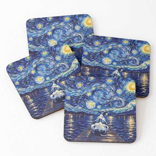 Item preview, Funny Cow Starry Night Painting Bridge Star Boys Girls Kids designed and sold by FurryHavenPH.