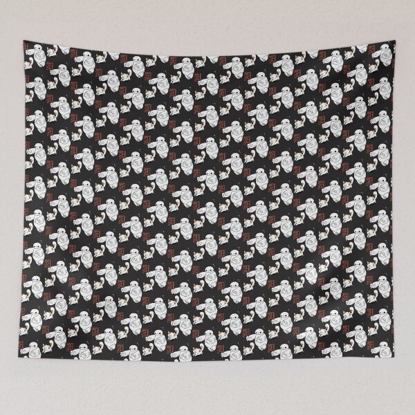 Item preview, Minimalist Cute Art of a Friendly Robot Chasing a Playful Cat designed and sold by shopanot.
