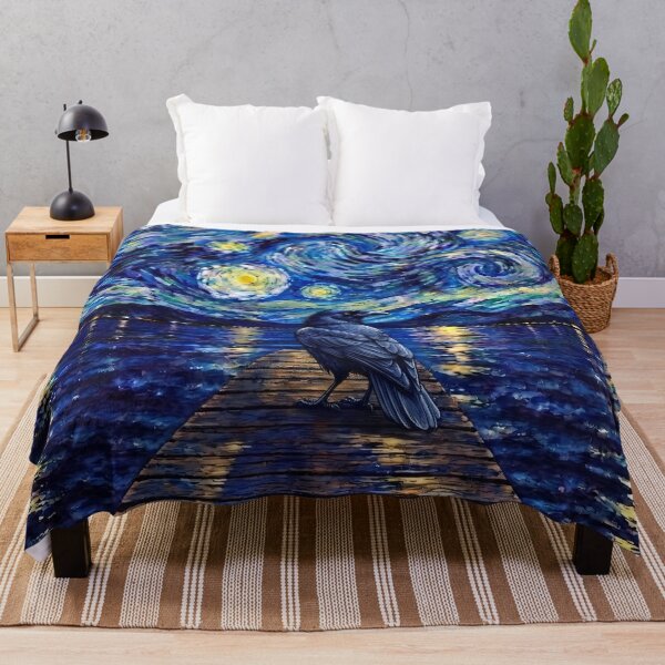 Item preview, Funny Crow Starry Night Painting Bridge Star Boys Girls Kids designed and sold by FurryHavenPH.