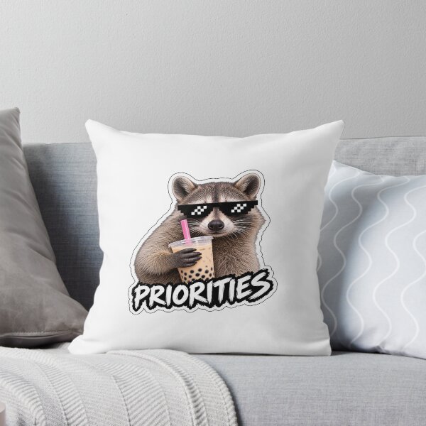 Item preview, Raccoon Bubble Tea Priorities designed and sold by DeutscheIronMan.