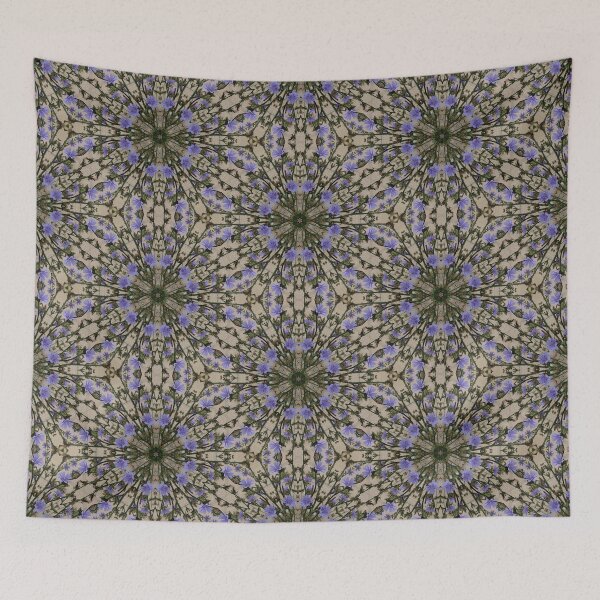 Item preview, Chicory on Concrete Hex Pattern designed and sold by concretebotany.