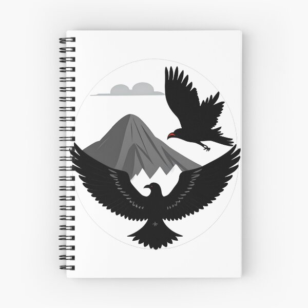 Item preview, Black Birds Over Gray Mountain designed and sold by For-Cat Studio.