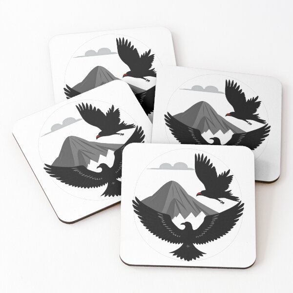 Item preview, Black Birds Over Gray Mountain designed and sold by For-Cat Studio.
