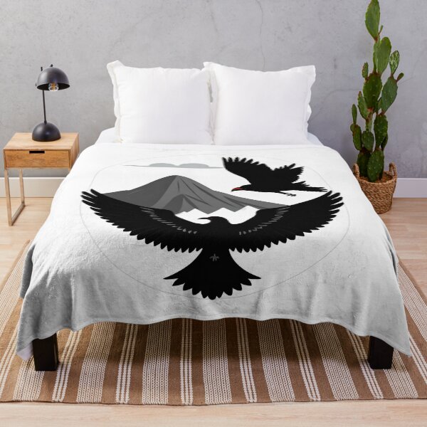 Item preview, Black Birds Over Gray Mountain designed and sold by For-Cat Studio.