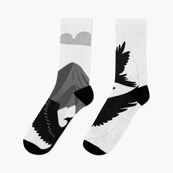 Item preview, Black Birds Over Gray Mountain designed and sold by For-Cat Studio.