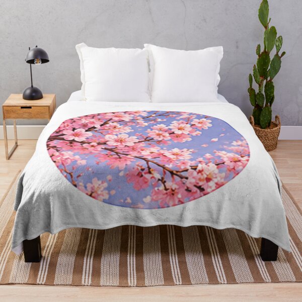 Item preview, Cherry Blossom Sky Circular Painting designed and sold by Rehnair.