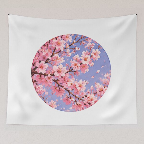 Item preview, Cherry Blossom Sky Circular Painting designed and sold by Rehnair.