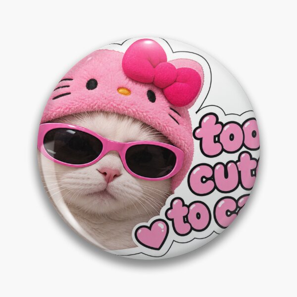 Item preview, Too Cute To Care Pink Cat designed and sold by DeutscheIronMan.