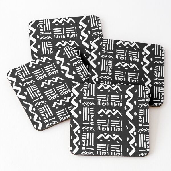 Item preview, African pattern black designed and sold by Wolagno.