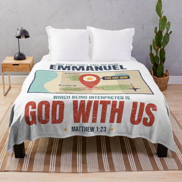 Item preview, God With Us Emmanuel Matthew 1:23 You Are Here Map Pin designed and sold by ebocraft.