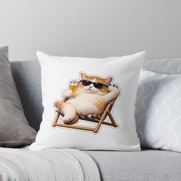 Item preview, Chill Cat Deckchair Weekend designed and sold by DeutscheIronMan.