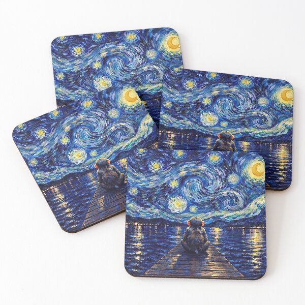 Item preview, Funny Monkey Starry Night Painting Bridge Star Boys Girls Kids designed and sold by FurryHavenPH.