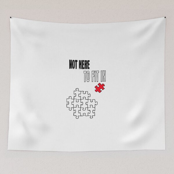 Item preview, Not here to fit in designed and sold by khy-art-print.