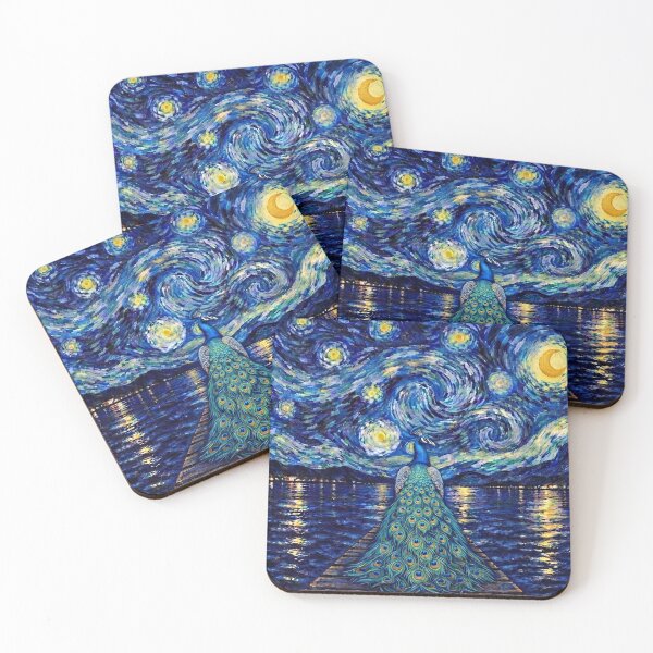 Item preview, Funny Peacock Starry Night Painting Bridge Star Boys Girls Kids designed and sold by FurryHavenPH.