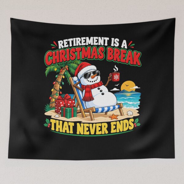Item preview, Retirement Christmas Break that Never Ends Snowman Funny Retired designed and sold by clothesy7.