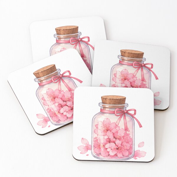 Item preview, Cute Cherry Blossoms in a Jar Illustration designed and sold by Rehnair.