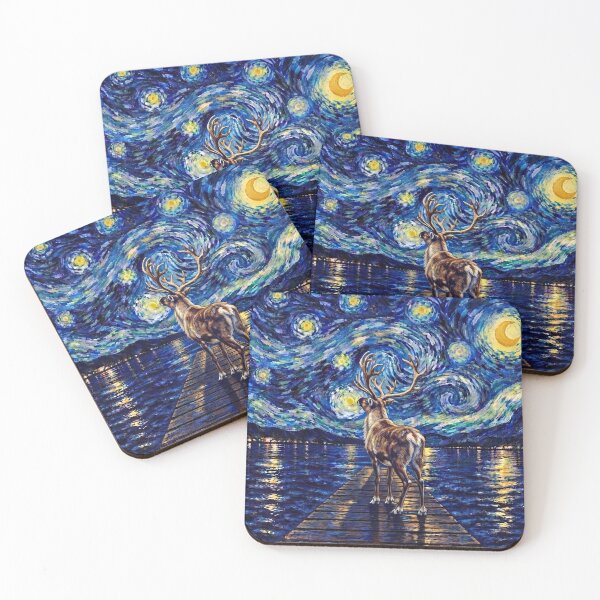 Item preview, Funny Reindeer Starry Night Painting Bridge Star Boys Girls Kids designed and sold by FurryHavenPH.