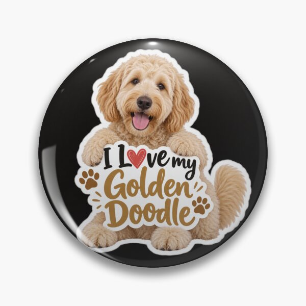 Artikelvorschau, Ich liebe meinen Golden Doodle entworfen und verkauft von ArtfulSoules.