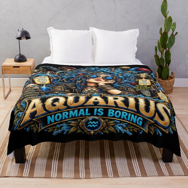 Item preview, Aquarius Gothic Rebel – Normal Is Boring designed and sold by TheInkRaven.