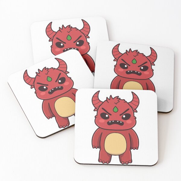 Item preview, Cute Red Demon Hellmo Chibi Monster designed and sold by ExploreAura Studio.