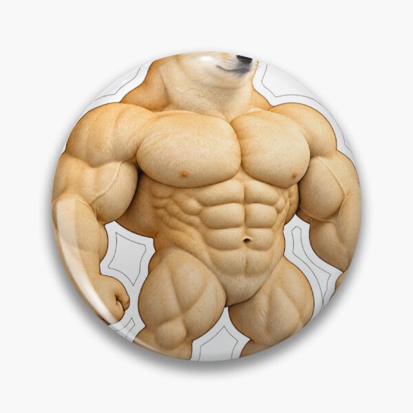 Item preview, Muscular Shiba Workout Meme designed and sold by DeutscheIronMan.