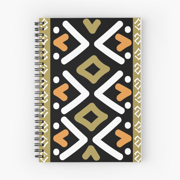 Item preview, Bogolan Mud Cloth Pattern gold designed and sold by Wolagno.