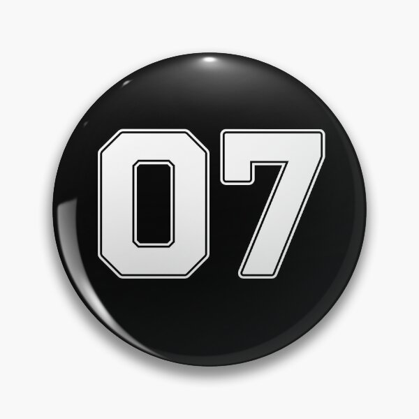 Item preview, 07 | Jersey Number 07 | Shirt Number 07 (White) designed and sold by STUDIO-72.