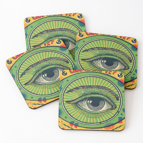 Item preview, All Seeing Eye Spanish Carnival Lettering in Green designed and sold by Fani*.