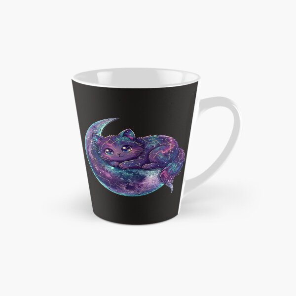 Item preview,   Galaxy Cat Sleeping on Crescent Moon designed and sold by PrettyCrypt.