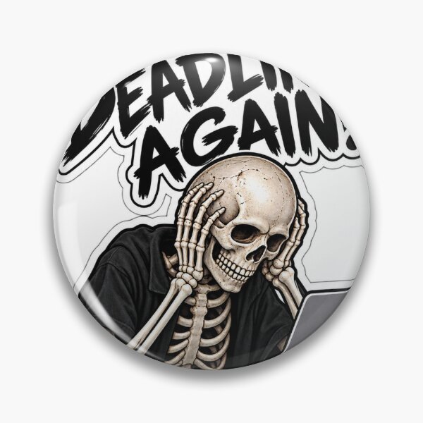 Item preview, Deadlines Again Skeleton Laptop designed and sold by DeutscheIronMan.