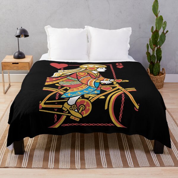 Item preview, Cycling Queen Of Hearts Cyclist Woman Bicycle designed and sold by GrandeDuc.