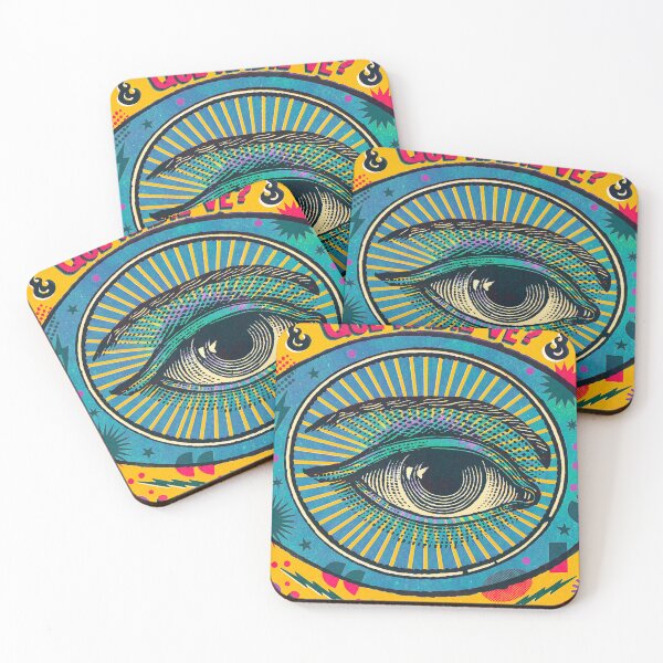 Item preview, All Seeing Eye Spanish Carnival Lettering in Blue designed and sold by Fani*.